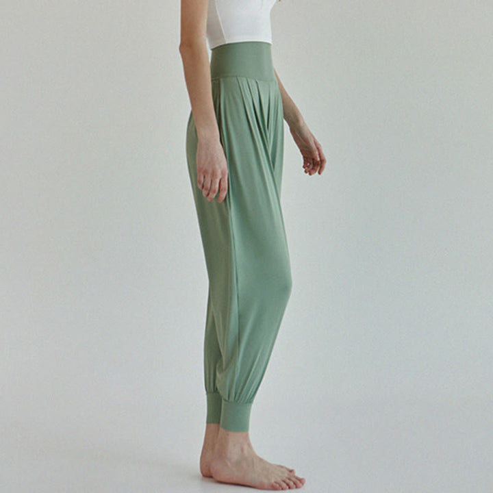 Buddha Stones Casual Plain High Waist Quick Drying Women's Leica Pants With Pockets - image 33