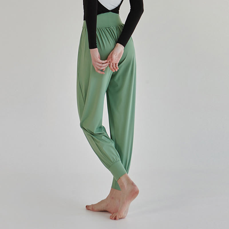 Buddha Stones Casual Plain High Waist Quick Drying Women's Leica Pants With Pockets - image 31