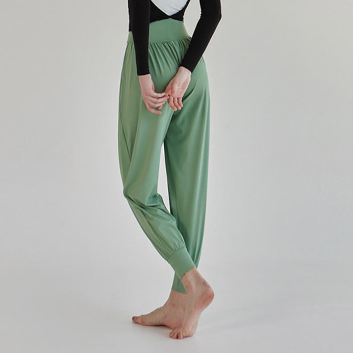 Buddha Stones Casual Plain High Waist Quick Drying Women's Leica Pants With Pockets - image 31