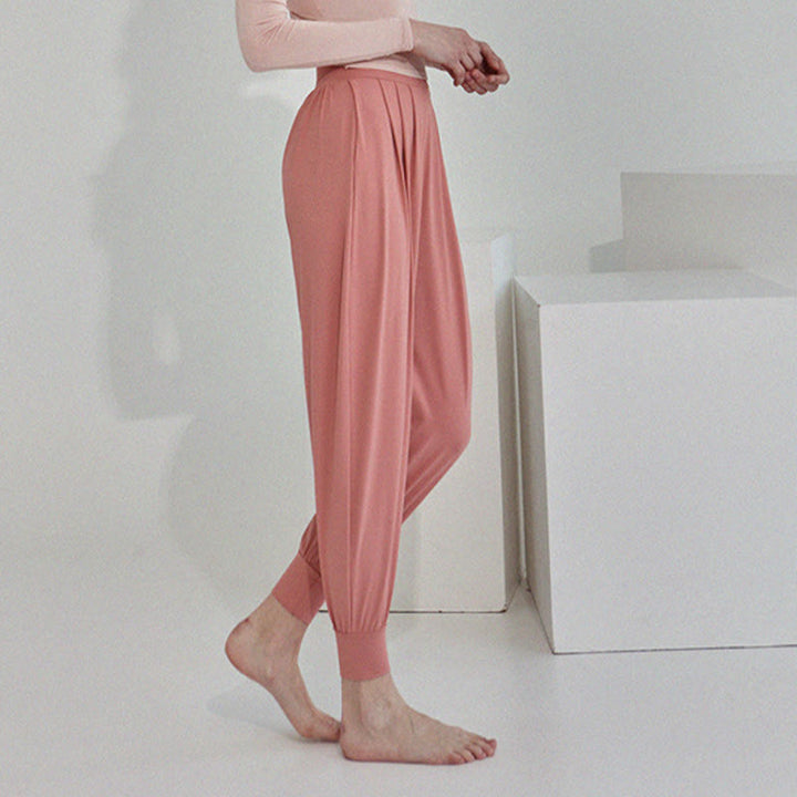 Buddha Stones Casual Plain High Waist Quick Drying Women's Leica Pants With Pockets - image 26