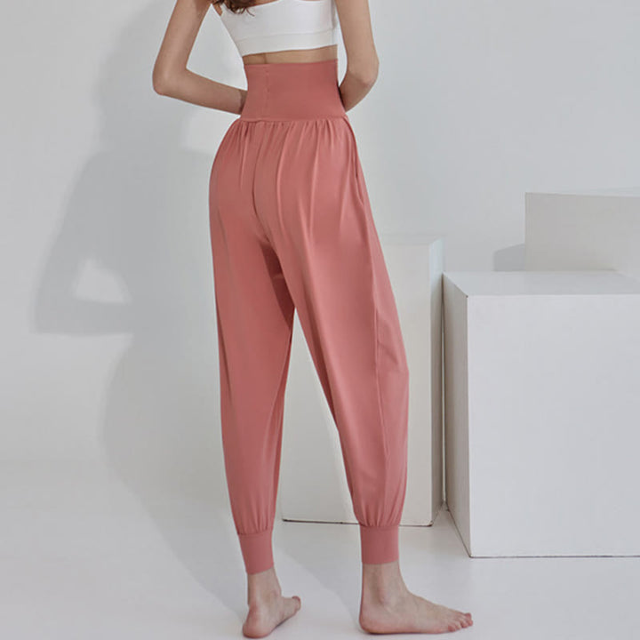 Buddha Stones Casual Plain High Waist Quick Drying Women's Leica Pants With Pockets - image 24