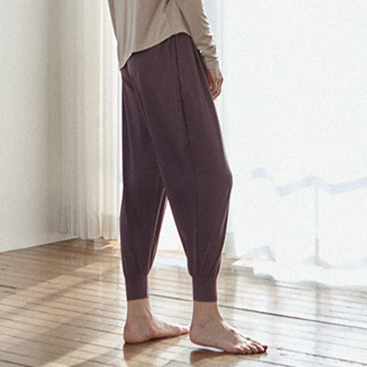 Buddha Stones Casual Plain High Waist Quick Drying Women's Leica Pants With Pockets - image 17