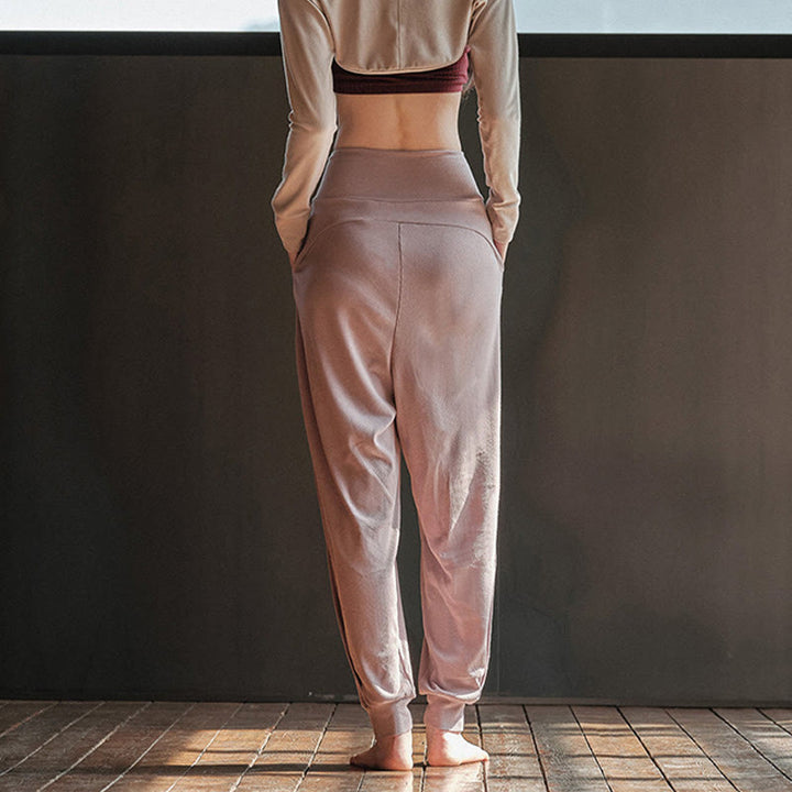 Buddha Stones Casual Plain Threaded Slit Hem Women's Spandex Pants With Pockets - image 6