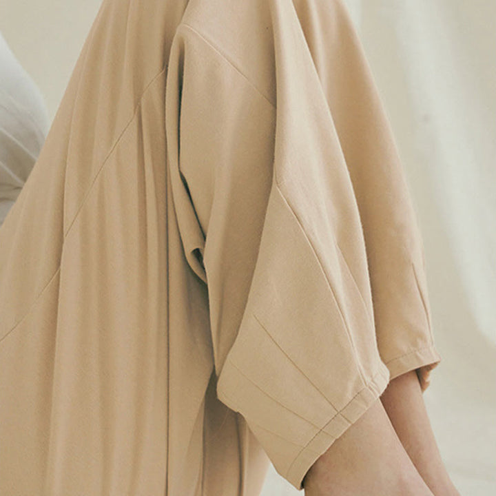 Buddha Stones Casual Plain Breathable Loose Women's Leica Harem Pants With Pockets - image 5