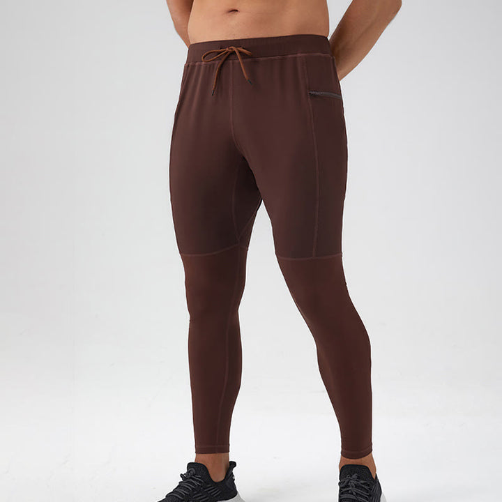 Buddha Stones High Waist Quick Dry Breathable Fitness Men's Leggings Pants With Zipper Pocket - image 11
