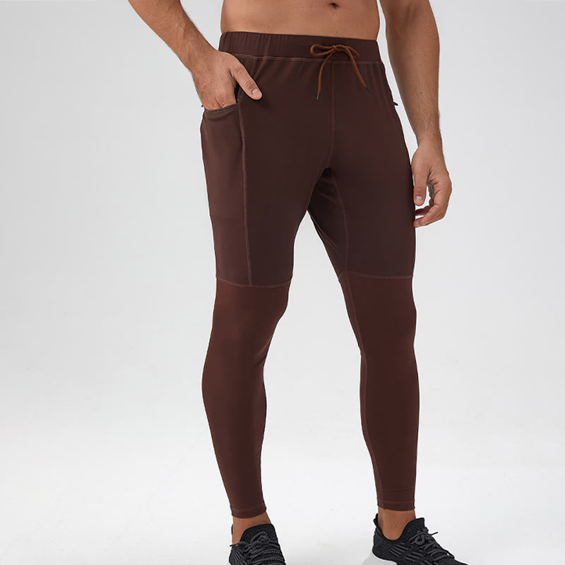 Buddha Stones High Waist Quick Dry Breathable Fitness Men's Leggings Pants With Zipper Pocket - image 13