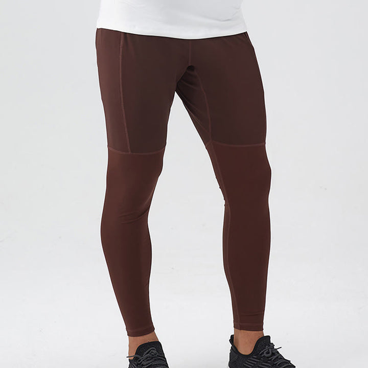 Buddha Stones High Waist Quick Dry Breathable Fitness Men's Leggings Pants With Zipper Pocket - image 14