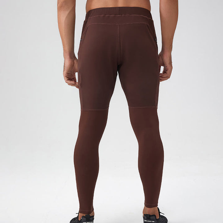 Buddha Stones High Waist Quick Dry Breathable Fitness Men's Leggings Pants With Zipper Pocket - image 4