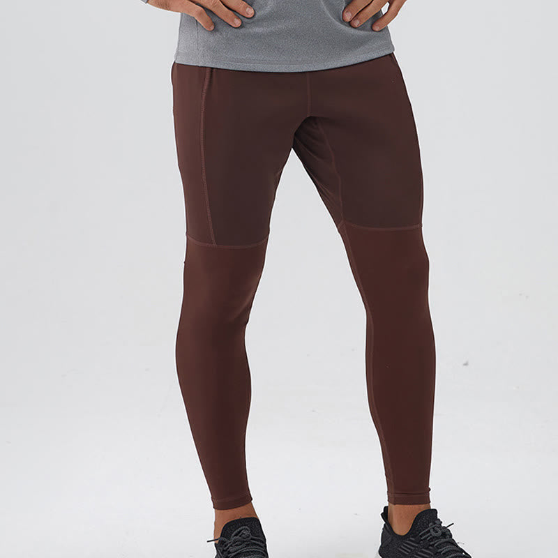 Buddha Stones High Waist Quick Dry Breathable Fitness Men's Leggings Pants With Zipper Pocket - image 12