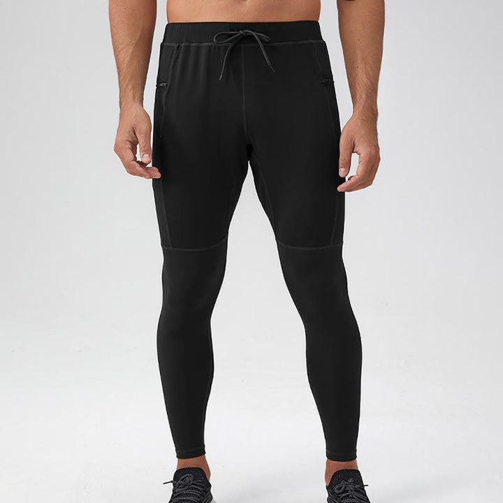 Buddha Stones High Waist Quick Dry Breathable Fitness Men's Leggings Pants With Zipper Pocket - image 19