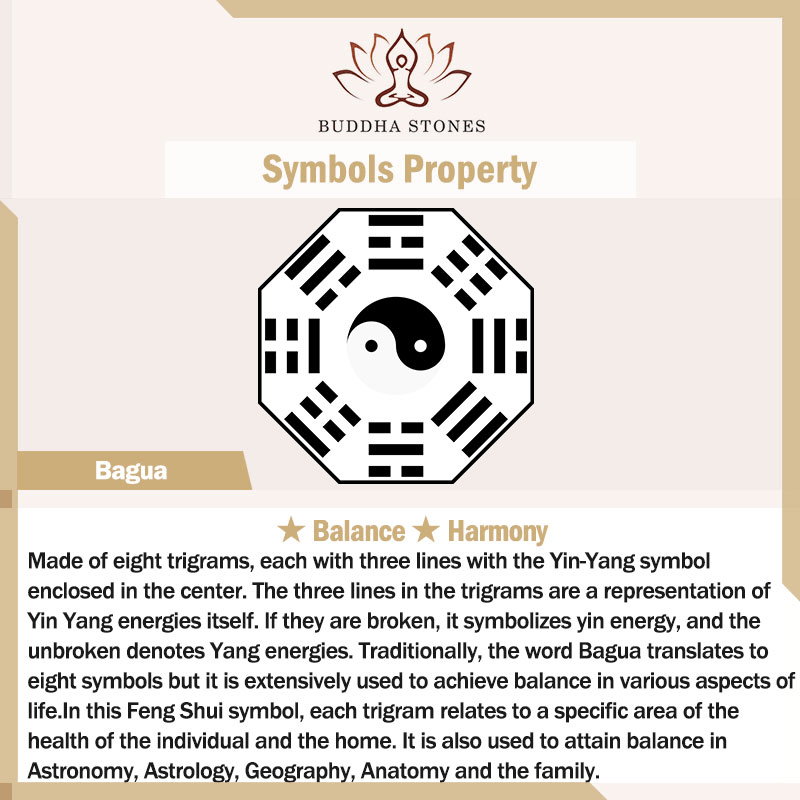 Buddha Stones Silver Sheen Obsidian Bagua Yin Yang Symbol Protection Necklace Pendant - image 7