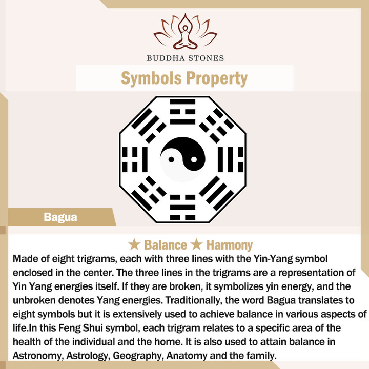 Buddha Stones Silver Sheen Obsidian Bagua Yin Yang Symbol Protection Necklace Pendant - image 7