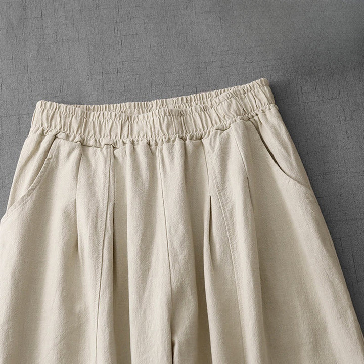 Buddha Stones Casual Plain 7-8 Length Women's Harem Pants With Pockets - image 9