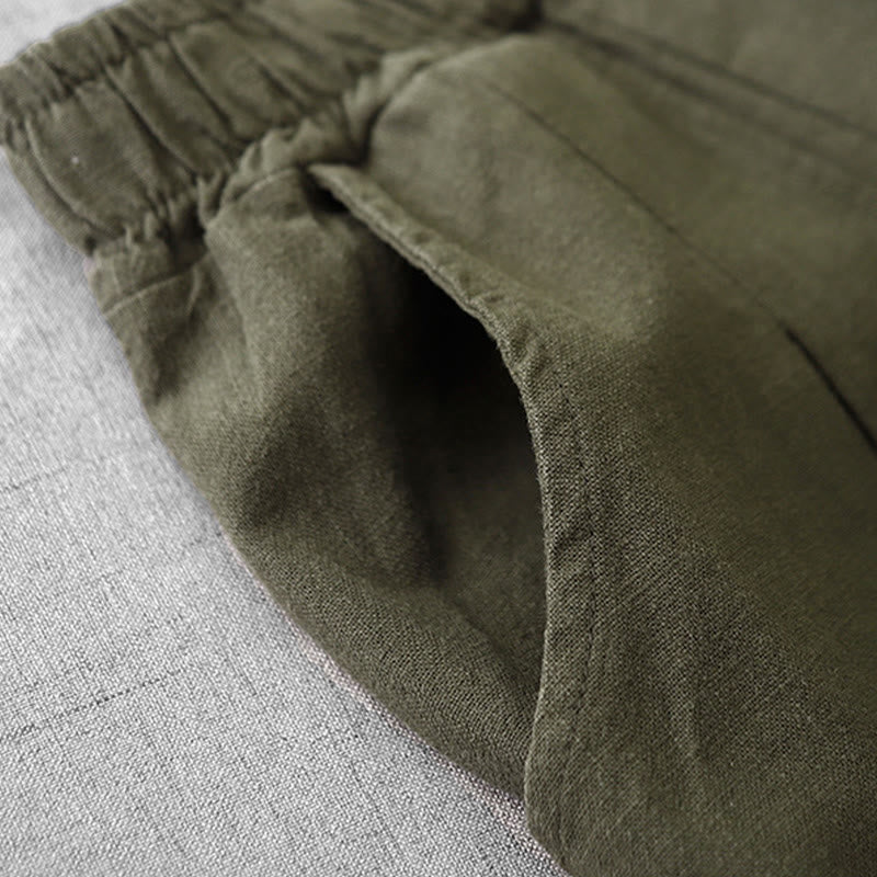 Buddha Stones Casual Plain 7-8 Length Women's Harem Pants With Pockets - image 31