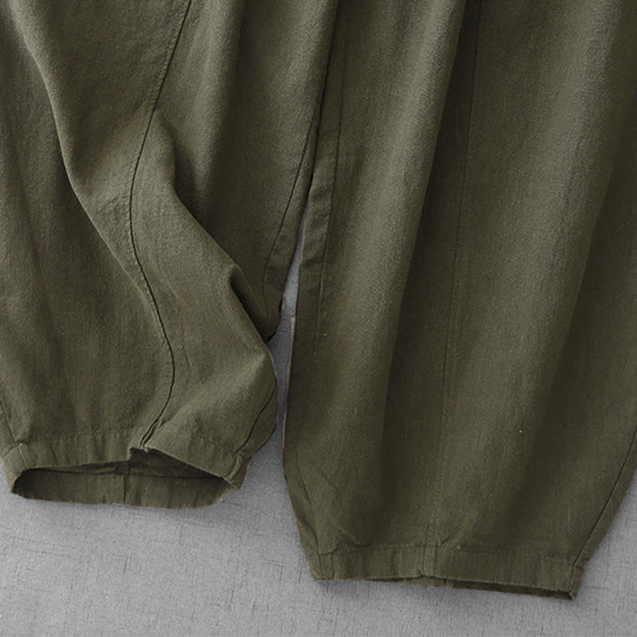 Buddha Stones Casual Plain 7-8 Length Women's Harem Pants With Pockets - image 29