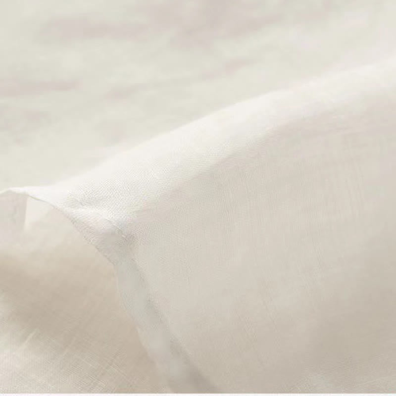 Buddha Stones Casual Embroidery Floral Women's V-Neck Design Half Sleeve Cotton Shirt - image 18