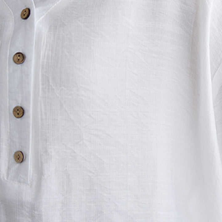 Buddha Stones Casual Plain Women's V-Neck Design Half Sleeve Viscose Shirt - image 7