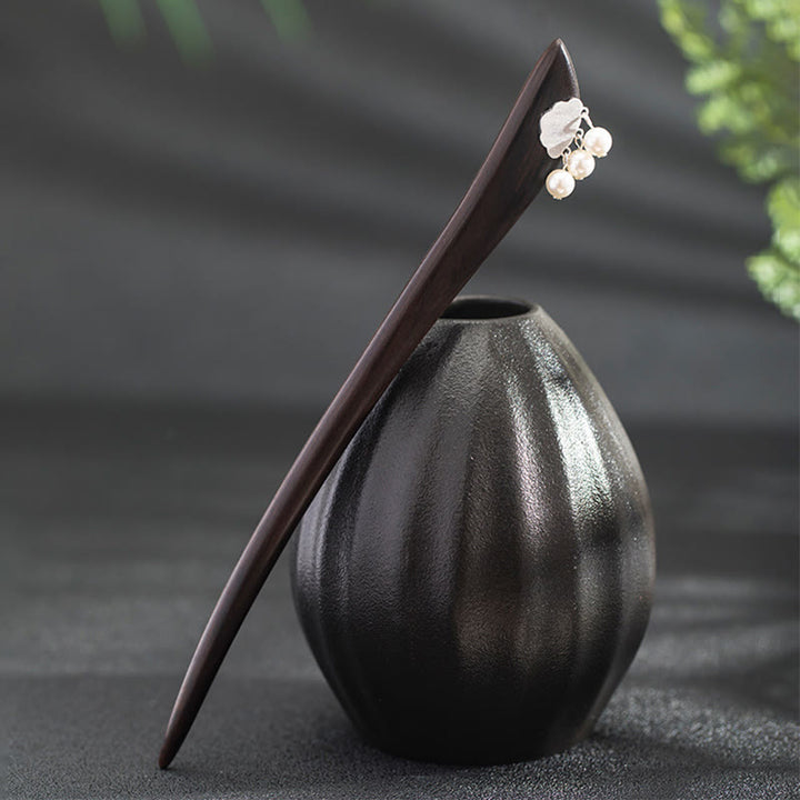 Buddha Stones 925 Sterling Silver Ebony Cloud Power Hairpin - image 7