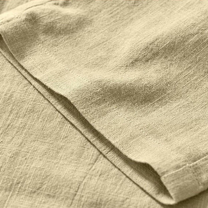 Buddha Stones Versatile Casual Drawstring 7-8 Length Cotton Linen Men's Pants With Pockets - image 19
