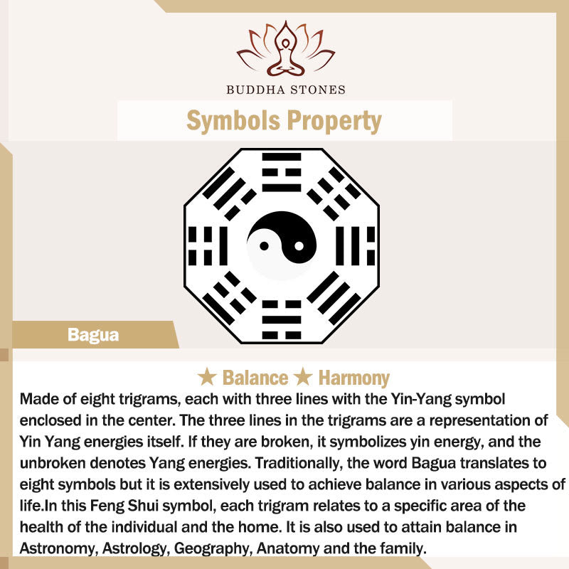 Buddha Stones Mountain Ghosts Spend Money Yin Yang Bagua Design Copper Harmony Necklace Pendant - image 7