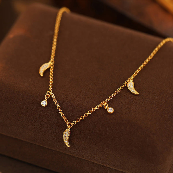 Buddha Stones 925 Sterling Silver Zircon Little Pepper Charm Protection Anklet - image 1