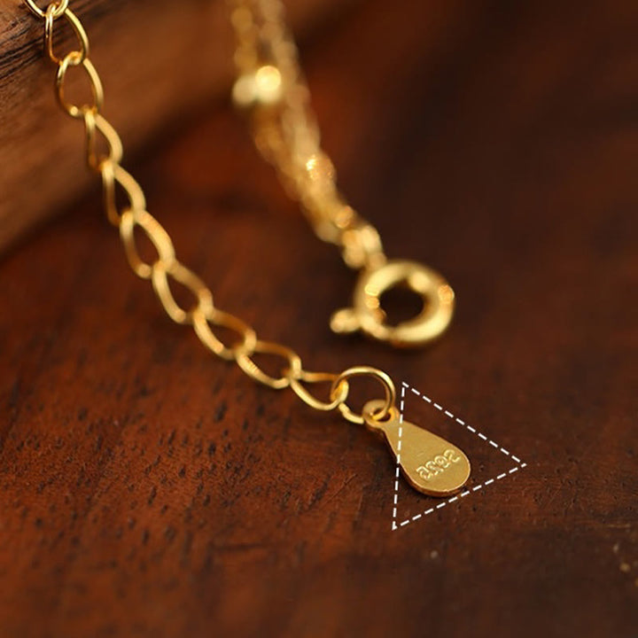 Buddha Stones 925 Sterling Silver Zircon Little Pepper Charm Protection Anklet - image 7