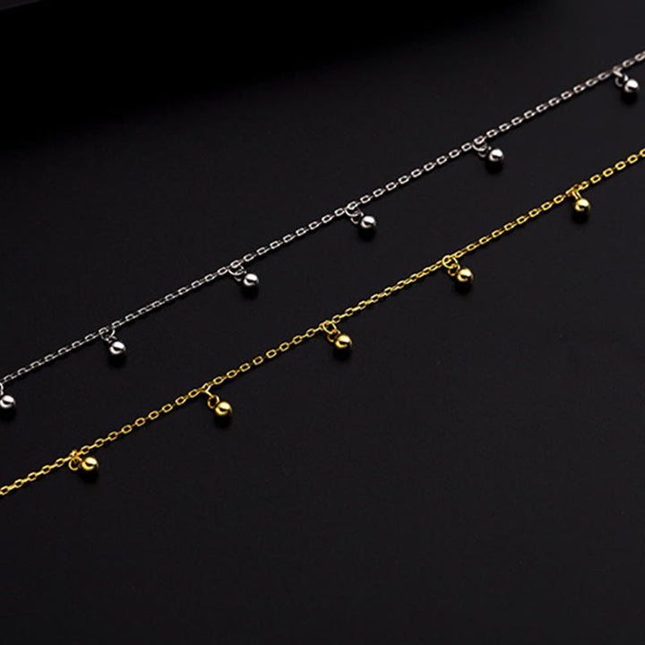 Buddha Stones 925 Sterling Silver Small Beads Charm Blessing Anklet - image 11