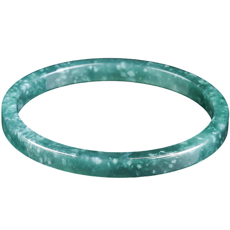 Buddha Stones Natural Jade Abundance Thin Bracelet Bangle - image 9