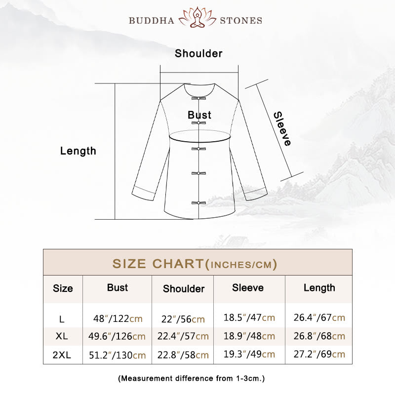 Buddha Stones Solid Color Button Long Sleeve Women's Shirt - image 6