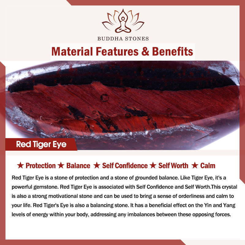 Buddha Stones Natural Red Tiger Eye Purple Tiger Eye Beads Green Leaf Protection Bracelet - image 7