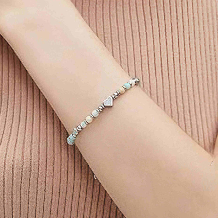 Buddha Stones Natural Stone Amazonite Amethyst Lazurite Lapis Lazuli Rose Quartz Heart Positive Balance Bracelet - image 9