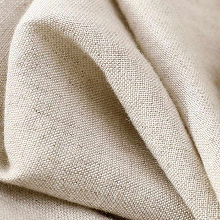 Buddha Stones Summer Plain Color 7-8 Length Cotton Linen Women's Wide Leg Pants With Pockets Zipper - image 8