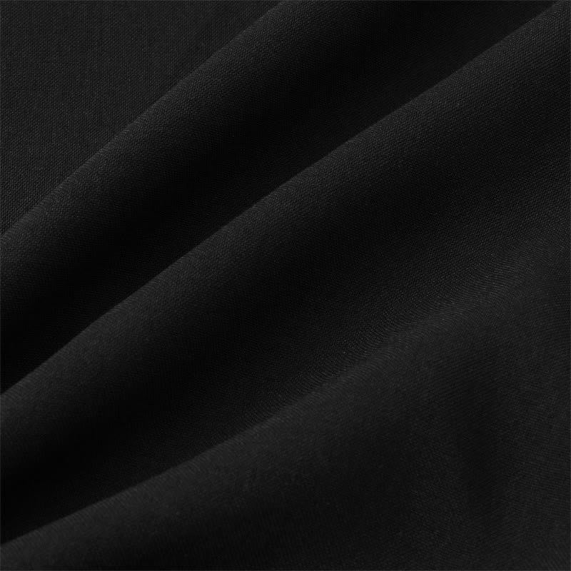 Buddha Stones Summer Men's Button Plain Short Sleeve Cotton Shirt With Pocket - image 13