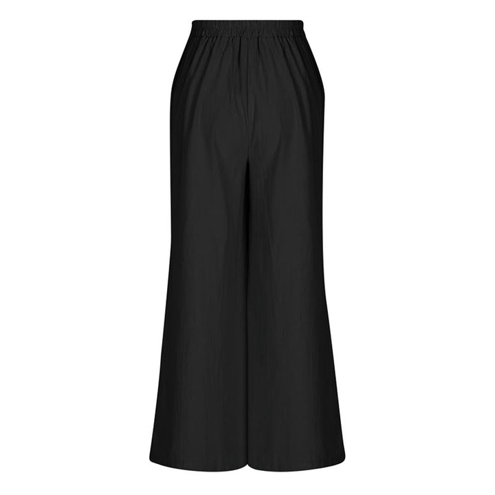 Buddha Stones Retro Casual High Waist Cotton Women's Wide Leg Pants With Pockets - image 7