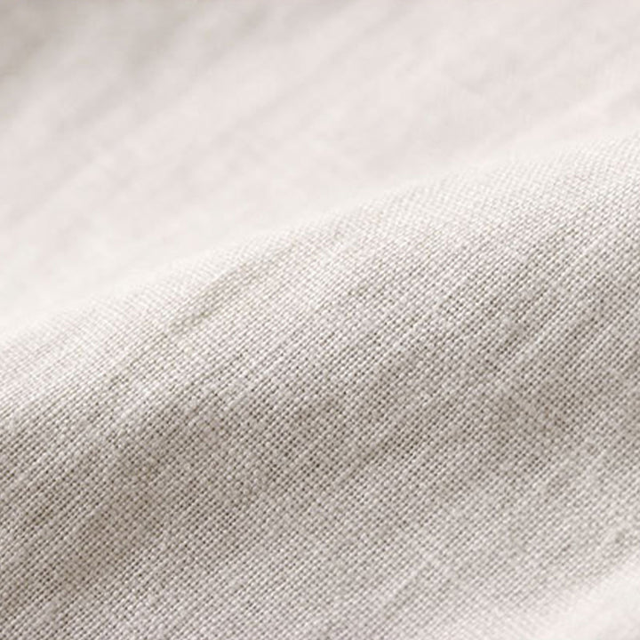 Buddha Stones Commute Solid Color Drawstring 7-8 Length Cotton Linen Women's Wide Leg Pants With Pockets