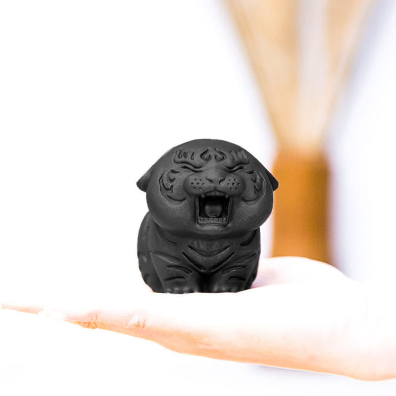 Buddha Stones Mini Cute Tiger Iron Powder Rust Cast Resin Statue Home Decoration - image 25