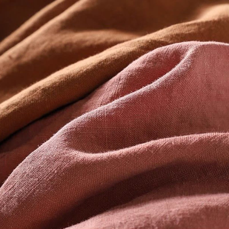 Buddha Stones Casual Plain High Waist Cotton Linen Women's Harem Pants With Pockets - image 2