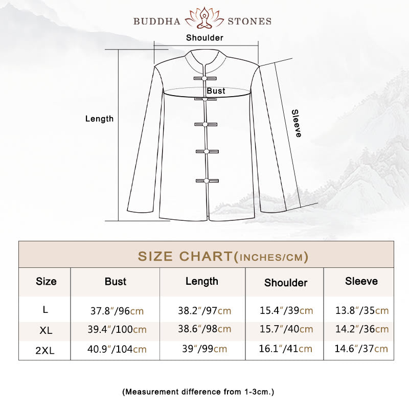 Buddha Stones Women's Flower Embroidery Frog-Button Shirt Dress Wide Leg Pants - image 3