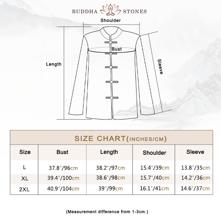 Buddha Stones Women's Flower Embroidery Frog-Button Shirt Dress Wide Leg Pants - image 3