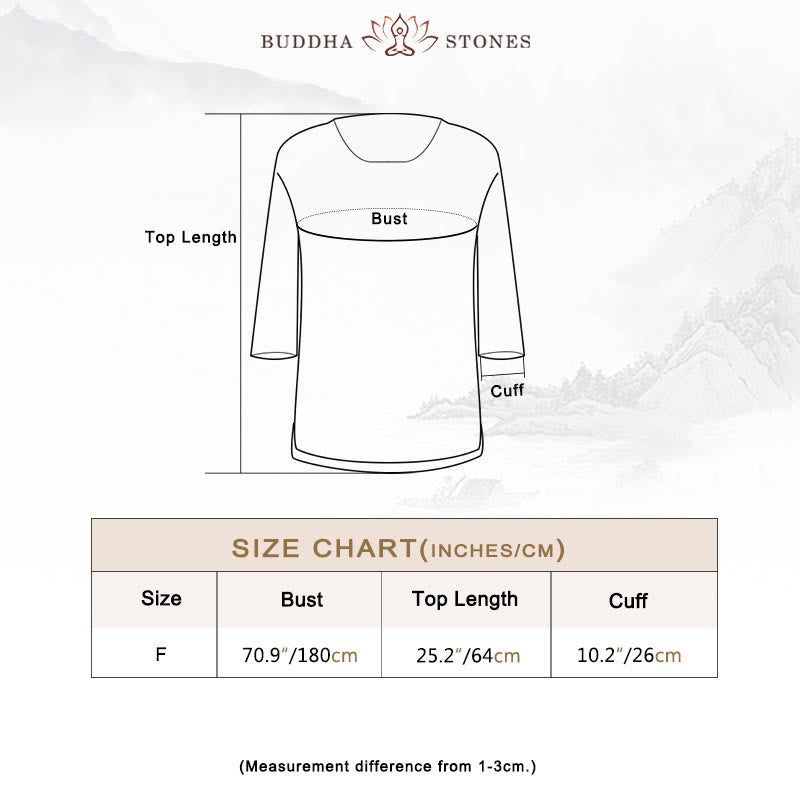 Buddha Stones Solid Color Three Quarter Sleeve Top Loose Tee T-Shirt - image 3