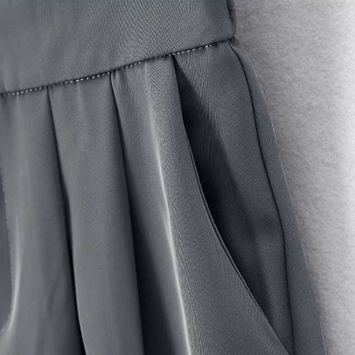 Buddha Stones Summer Casual Zipper Button Loose Plain Cotton Linen Women's Shorts With Pockets