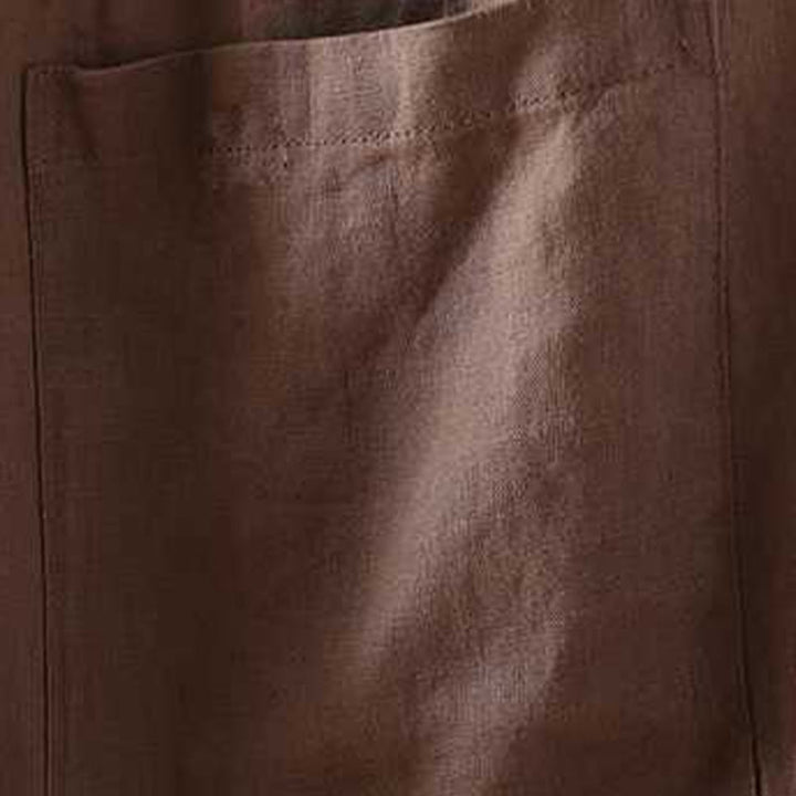 Buddha Stones Summer Casual Solid Color Frog Button Zipper Button Acrylic Fiber Women's Shorts With Pockets