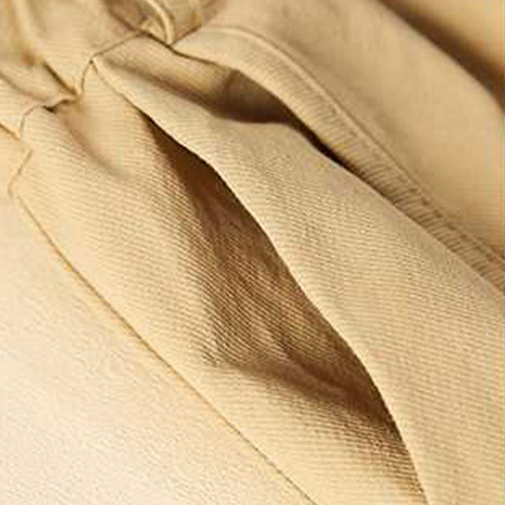 Buddha Stones Summer Casual Loose Plain Cotton Women's Shorts With Pockets