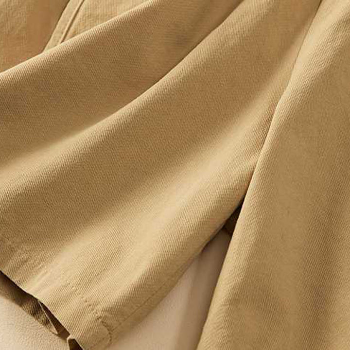 Buddha Stones Summer Casual Loose Plain Cotton Women's Shorts With Pockets