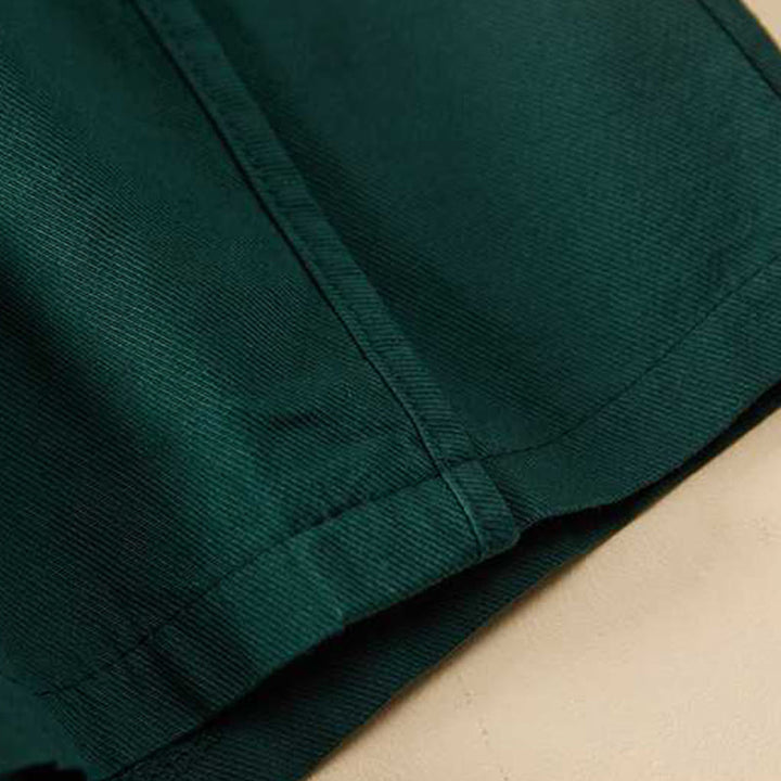 Buddha Stones Summer Casual Loose Plain Cotton Women's Shorts With Pockets