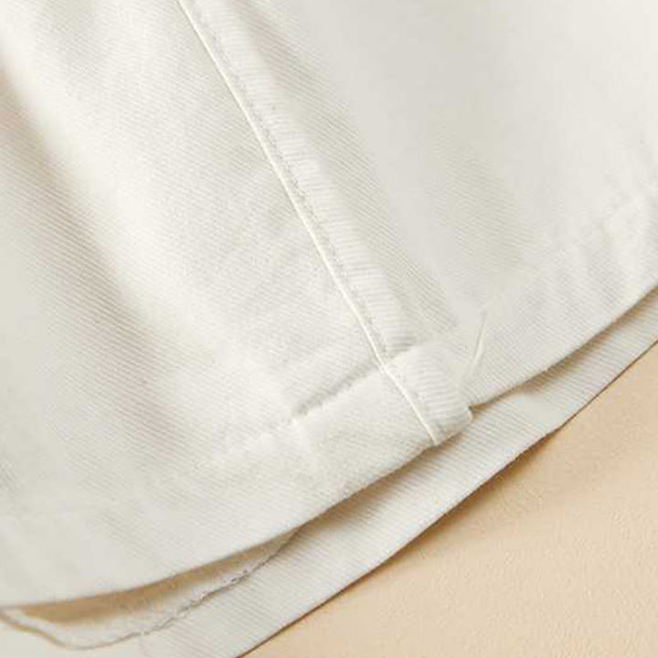 Buddha Stones Summer Casual Loose Plain Cotton Women's Shorts With Pockets