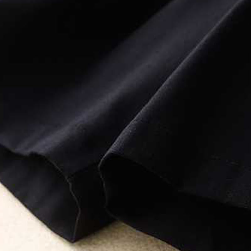 Buddha Stones Summer Casual Loose Plain Frog Button Cotton Linen Women's Shorts With Pockets