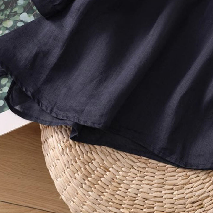 Buddha Stones Casual Symmetrical Embroidery Women's Crew Neck Design Half Sleeve Spandex T-shirt - image 11