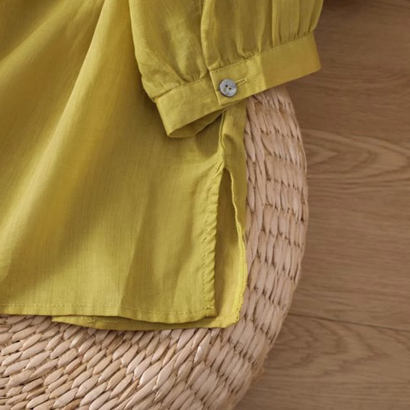 Buddha Stones Casual Symmetrical Embroidery Women's Crew Neck Design Half Sleeve Spandex T-shirt - image 27