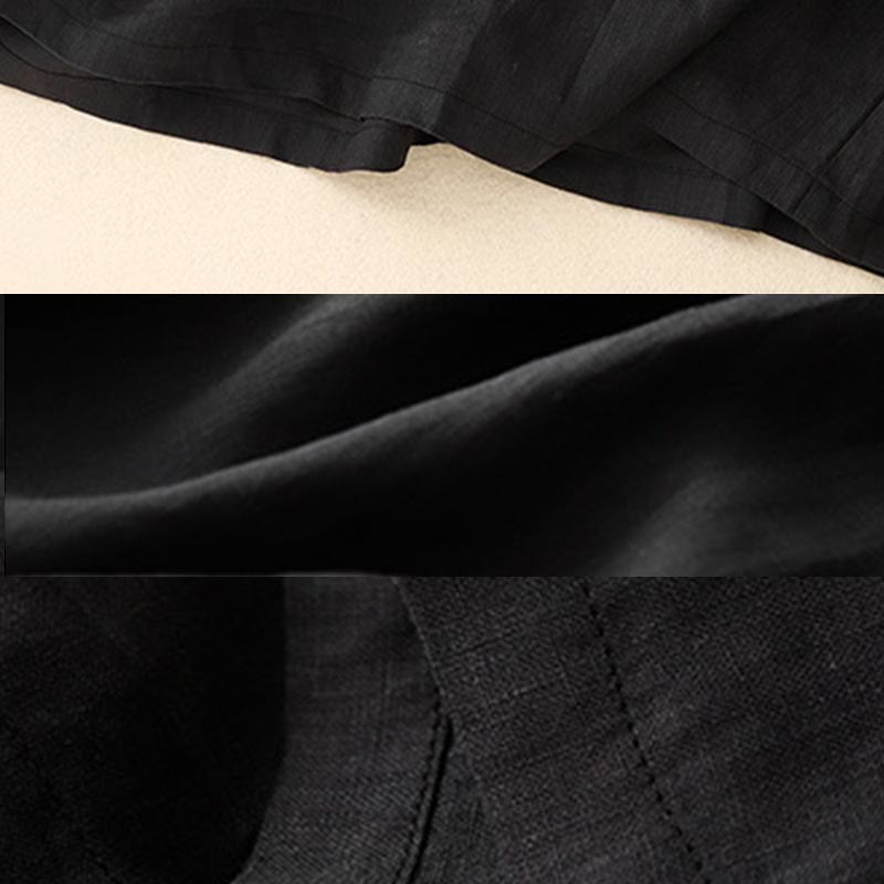 Buddha Stones Casual Short Sleeve Bowknot Tie Straps Women's Maxi Dress With Pockets